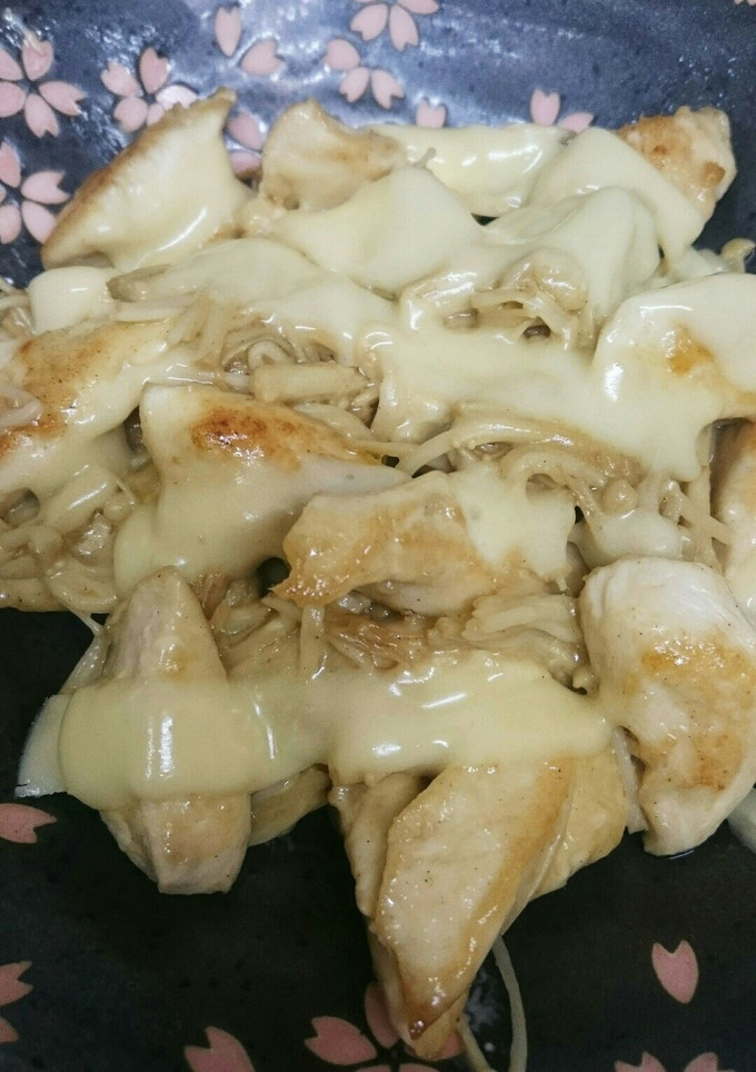 ささみとえのきのチーズマヨ炒め-レシピのメイン写真