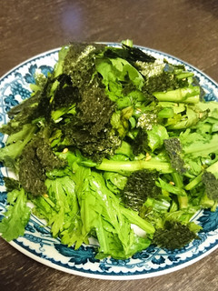 ポン酢とごま油の春菊サラダ-レシピのメイン写真
