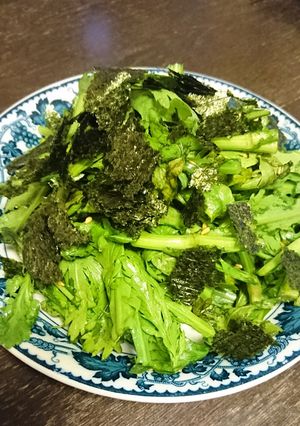 ポン酢とごま油の春菊サラダ-レシピのメイン写真