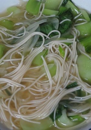 味噌汁の友でお手軽鶏がらスープ麺-レシピのメイン写真