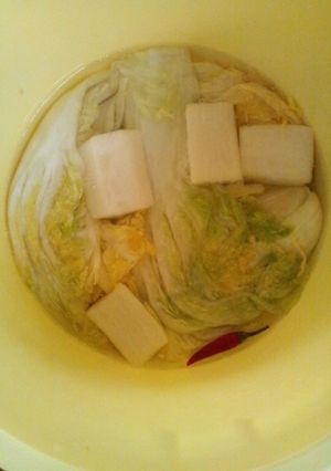 白菜の漬物樽で、大根漬け-レシピのメイン写真