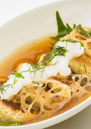 レンコンもちのレンコンすりおろしあんかけ-レシピのメイン写真