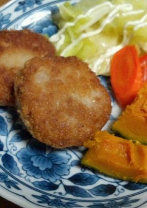 メンチカツ天ぷら衣でジューシー-レシピのメイン写真