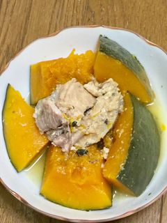 カボチャの鯖缶煮-レシピのメイン写真