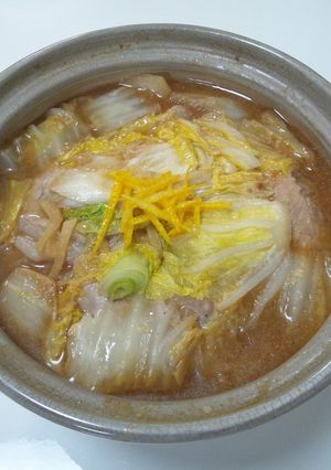 土鍋で作る豚肉と白菜の煮物-レシピのメイン写真