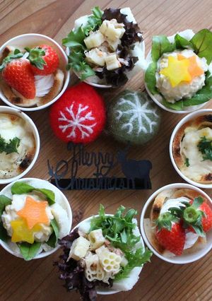 パンカップでカラフルリース♪-レシピのメイン写真