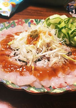 ＊白身魚のぽんジュレカルパッチョ＊-レシピのメイン写真