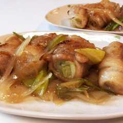 รูปของ 簡単！甘辛とろ〜♪ネギの豚肉巻き☆
