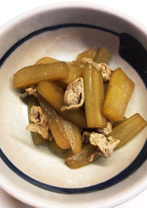 ヤーコンと豚肉の炒め煮-レシピのメイン写真