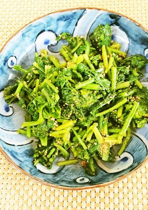 かぶらの葉っぱの胡麻和え-レシピのメイン写真