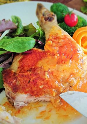 ココナッツオイルde骨付もも肉のコンフィ-レシピのメイン写真