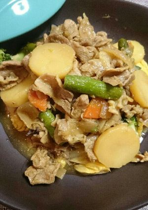 カレー風味の肉じゃが温野菜サラダ-レシピのメイン写真