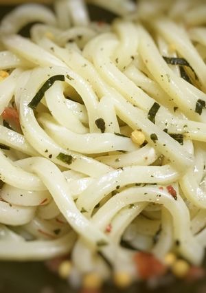 簡単 汁なしうどん 梅-レシピのメイン写真