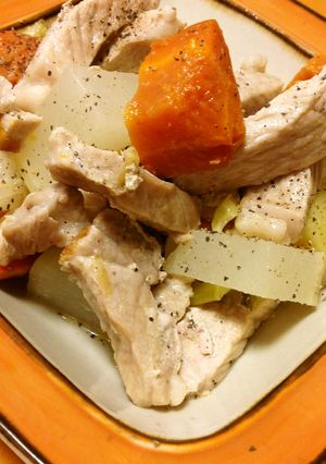 オリーブオイルで大根と豚肉のまろやか煮物-レシピのメイン写真