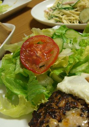 鶏ひき肉の！美味しいハンバーグ-レシピのメイン写真