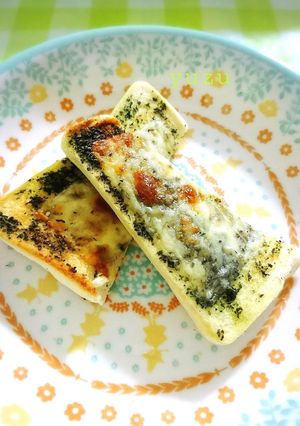 簡単!バジルとチーズのトースト-レシピのメイン写真