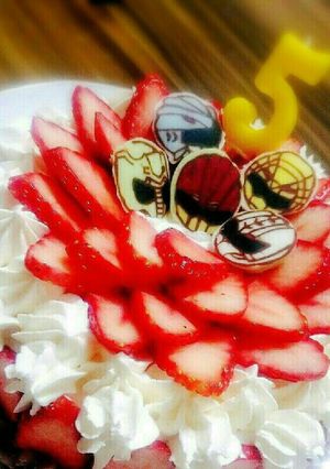 ジュウオウジャーケーキ♡-レシピのメイン写真