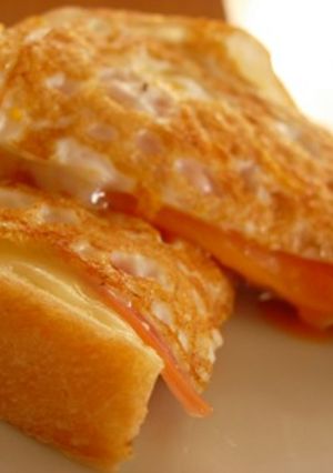 フライパンでハムチーズエッグトースト-レシピのメイン写真