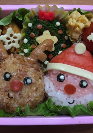 クリスマス キャラ弁-レシピのメイン写真