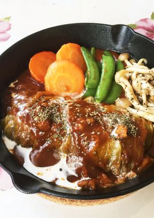 焼売で作る ロール白菜 デミグラス-レシピのメイン写真