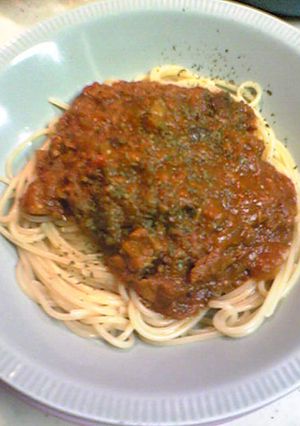 冷凍トマトソースから、ツナトマトパスタｗ-レシピのメイン写真