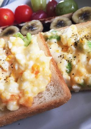 朝昼食に◎簡単!マヨたまトースト!-レシピのメイン写真