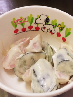 キュウリと魚肉ソーセージの簡単サラダ-レシピのメイン写真