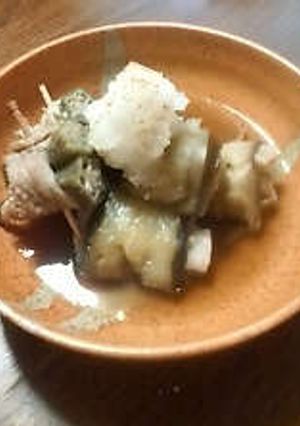 なす・オクラ☆豚のくるくる巻き煮☆-レシピのメイン写真