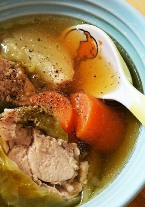 チキンロールキャベツ☆スープ-レシピのメイン写真
