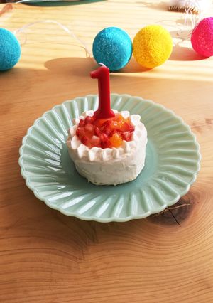 １歳お誕生日 離乳食ケーキ ベビーダノン-レシピのメイン写真