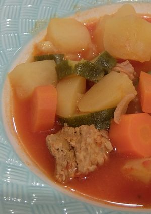 手間をかけないトマト味の仔牛のポトフ-レシピのメイン写真