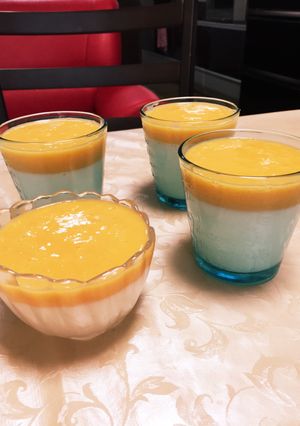 ミキサー任せ♪柿の2層デザート☆-レシピのメイン写真