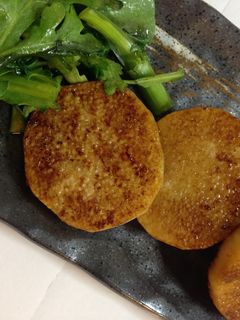 長芋と春菊 サッとしょうゆ炒め 簡単-レシピのメイン写真