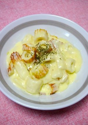 ヘルシー！竹輪でマカロニチーズ風-レシピのメイン写真