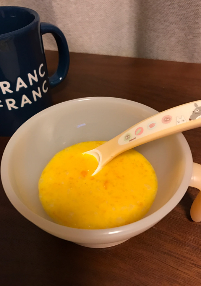 離乳食初期 かぼちゃミルクかゆ-レシピのメイン写真