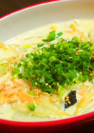 鮭と白菜のクリーム煮込み-レシピのメイン写真