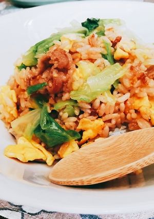 牛肉とレタスの炒飯♪-レシピのメイン写真