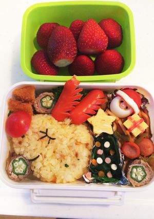簡単！お弁当にクリスマスツリー☆-レシピのメイン写真