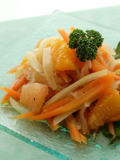 〈くらし薬膳〉人参セロリのオレンジサラダ-レシピのメイン写真