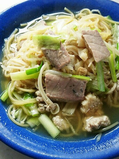 残った刺身で作る減量中のスープパスタ-レシピのメイン写真