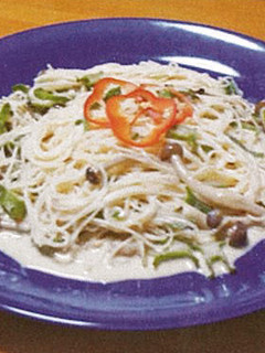 そうめんdeしょうゆ糀クリームパスタ-レシピのメイン写真