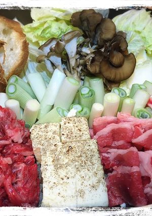 我が家の田舎風立ちネギすき鍋-レシピのメイン写真
