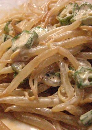 :：もやしとオクラのネバマヨ醤油：:-レシピのメイン写真
