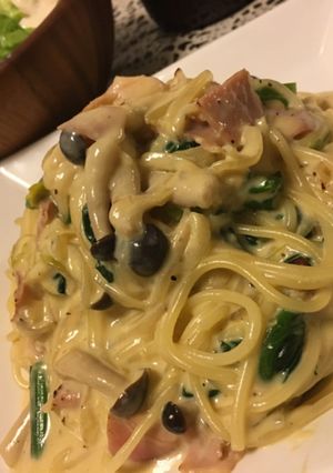 ＊ヘルシー！豆腐クリームでカルボナーラ＊-レシピのメイン写真