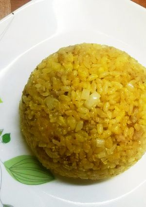 簡単！豚挽肉とネギDEパラパラ黄金炒飯♪-レシピのメイン写真