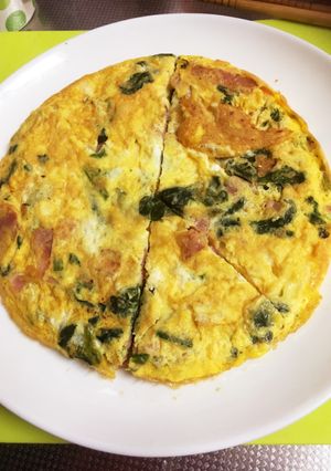 ベーコンとほうれん草のチーズ卵焼き-レシピのメイン写真