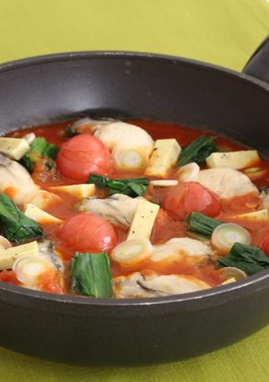 かきとチーズのあったかトマトパッツァ-レシピのメイン写真