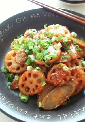 ごぼうとれんこんのコチュジャン炒め-レシピのメイン写真