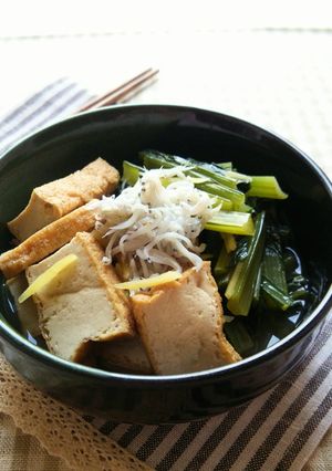 油揚げと小松菜の煮びたし-レシピのメイン写真