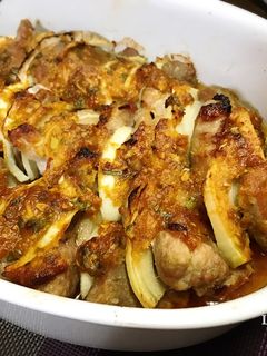 豚肩ロースと玉ねぎの味噌重ね焼き-レシピのメイン写真